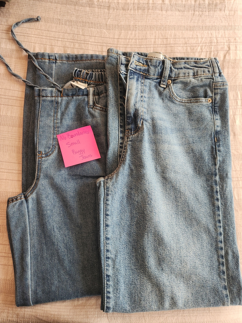 No Boundaries Light Blue Wide Leg Jeans- 2 Pairs